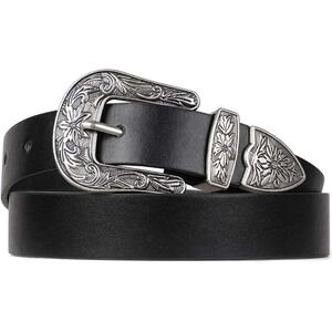 ❤️Women Black Vintage  Western Design Ladies Waist Belt for Pants Jeans Dresses